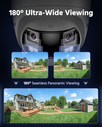Image of ANNKE 4K PoE Security Camera System with Dual-Lens, 180 Wide Angle, 12MP H.265+ NVR with 2TB HDD, 4pcs 8MP Wired Surveillance IP Cameras Outdoor, Smart AI Human /Vehicle Detection, 2-Way Audio
