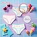 Tommy Bahama Girls' Cotton Underwear 5-Pack – Soft, Breathable, Tag-Free Briefs for Kids and Toddlers (White/Blue/Pink, Size 2T)
