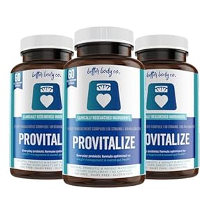 Better Body Co. Provitalize | Probiotics for Women, Menopause, 68.2 Billion CFU, Digestive Health – Relief for Bloating, Hot Flashes, Joint Support, Night Sweats – Gut Health & Metabolism (3 Pack)