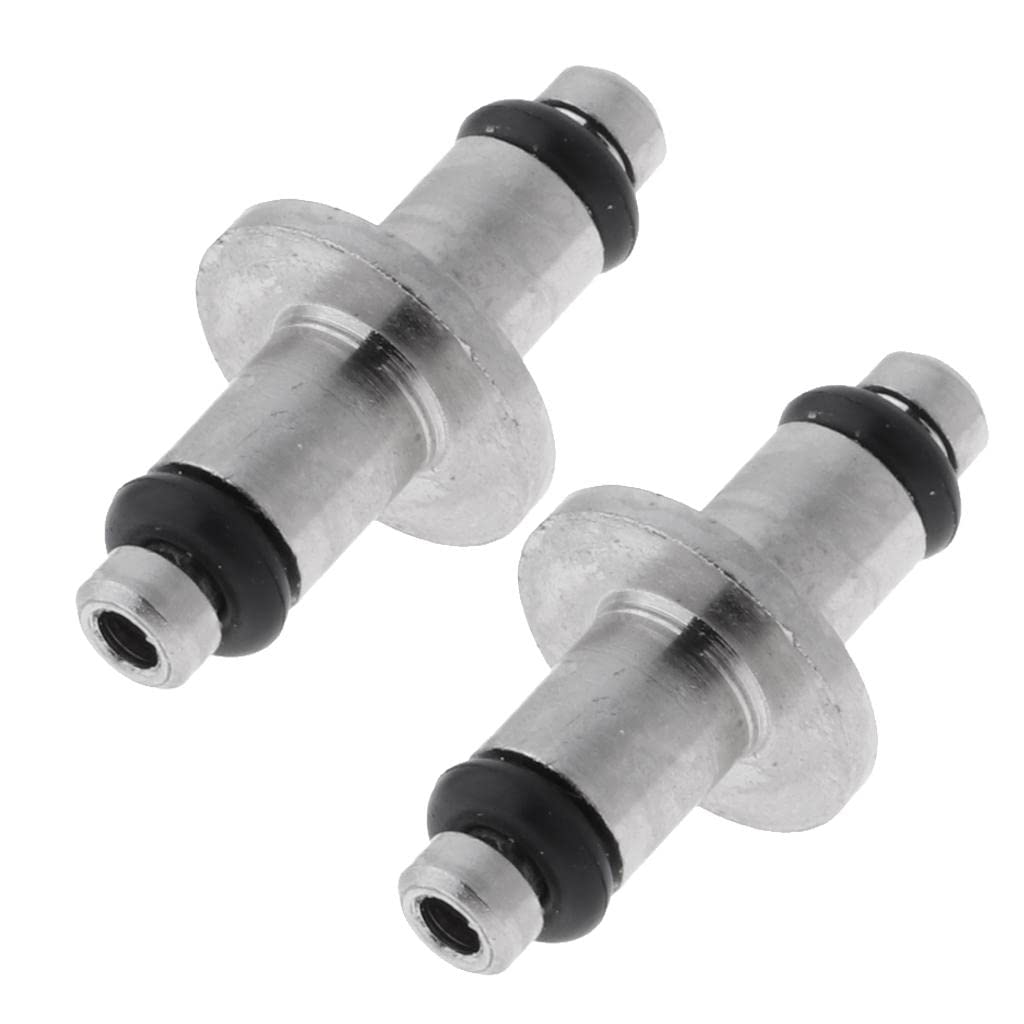 jojomis 2pcs Scuba Diving High Pressure HP Swivel Spool for SPG Gauges - 9mm/0.35inch Outer Diameter, 18mm/0.71inch Length