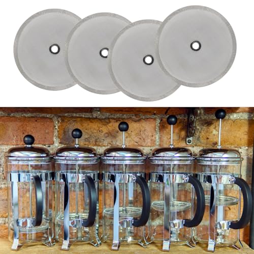 1 pacote com filtro de prensa francesa, filtro de malha, tela de substituição de prensa francesa de