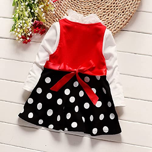 Buy Baby Girls Dress, Frock Lycra in Polka Dot Dress (1218 Months & 18