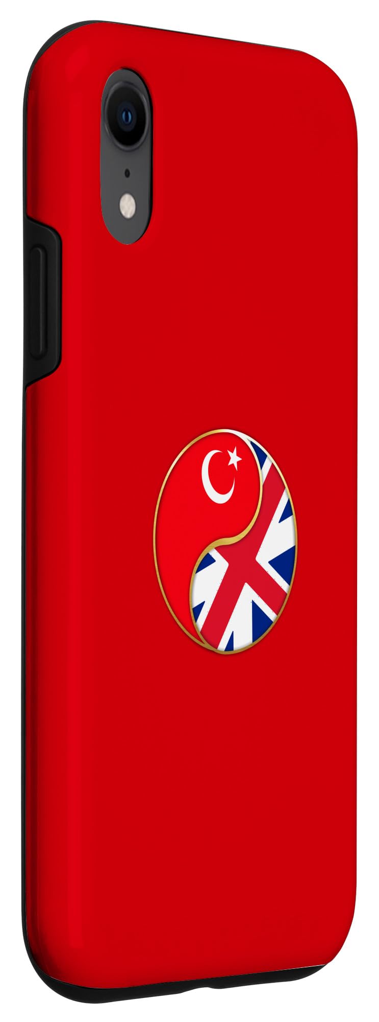 British Turkish English Britain United Kingdom Turkey Flag Case for iPhone XR - Image 3
