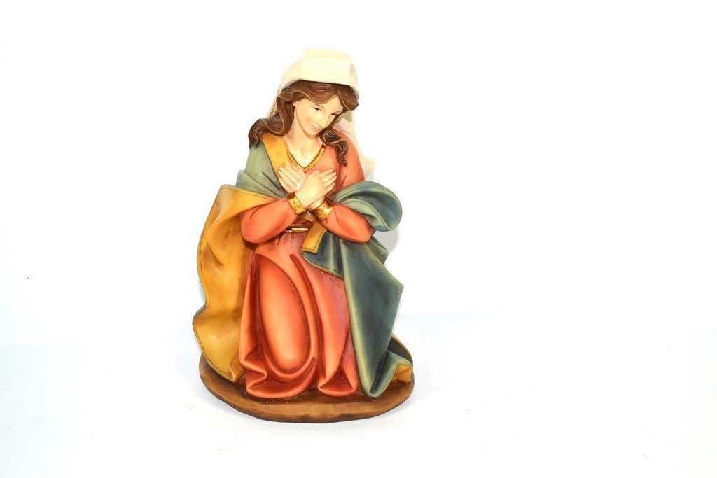STATUA MADONNA H. CM 25 FIGURA PERSONAGGIO PRESEPE