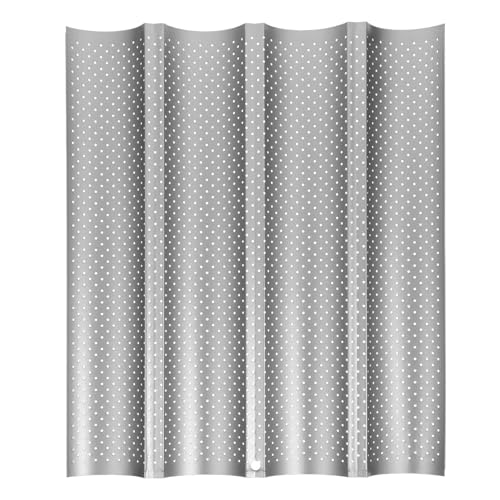 Ipetboom Teglia Da Forno Per Pane Francese 4 Scanalature, in Acciaio Al Carbonio Resistente Al Calore, Teglia Per Baguette Antiaderente Per Uso Domestico e Cottura Professionale