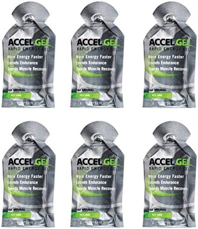 Accel Gel Rapid Energy Gel - Key Lime - 6 Pack (6 x 1.3oz Packs)