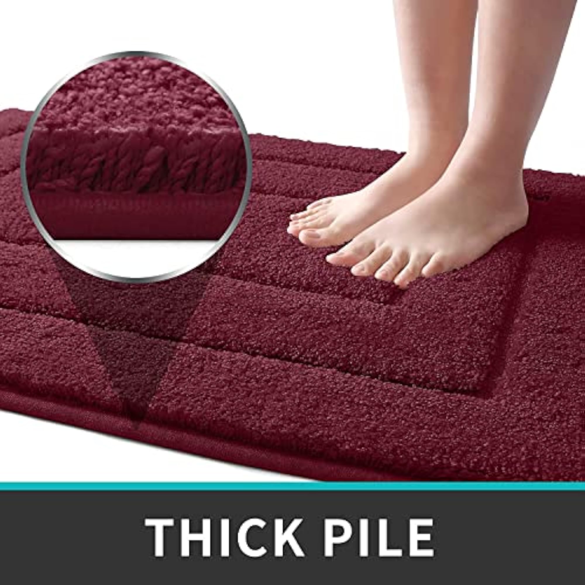 Extra Soft Premium Bath Rug, Non-Slip Comfortable Mat