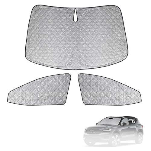 Pare-soleil de pare-brise de voiture à technologie de tapis thermique interne 3 pièces pour cabine