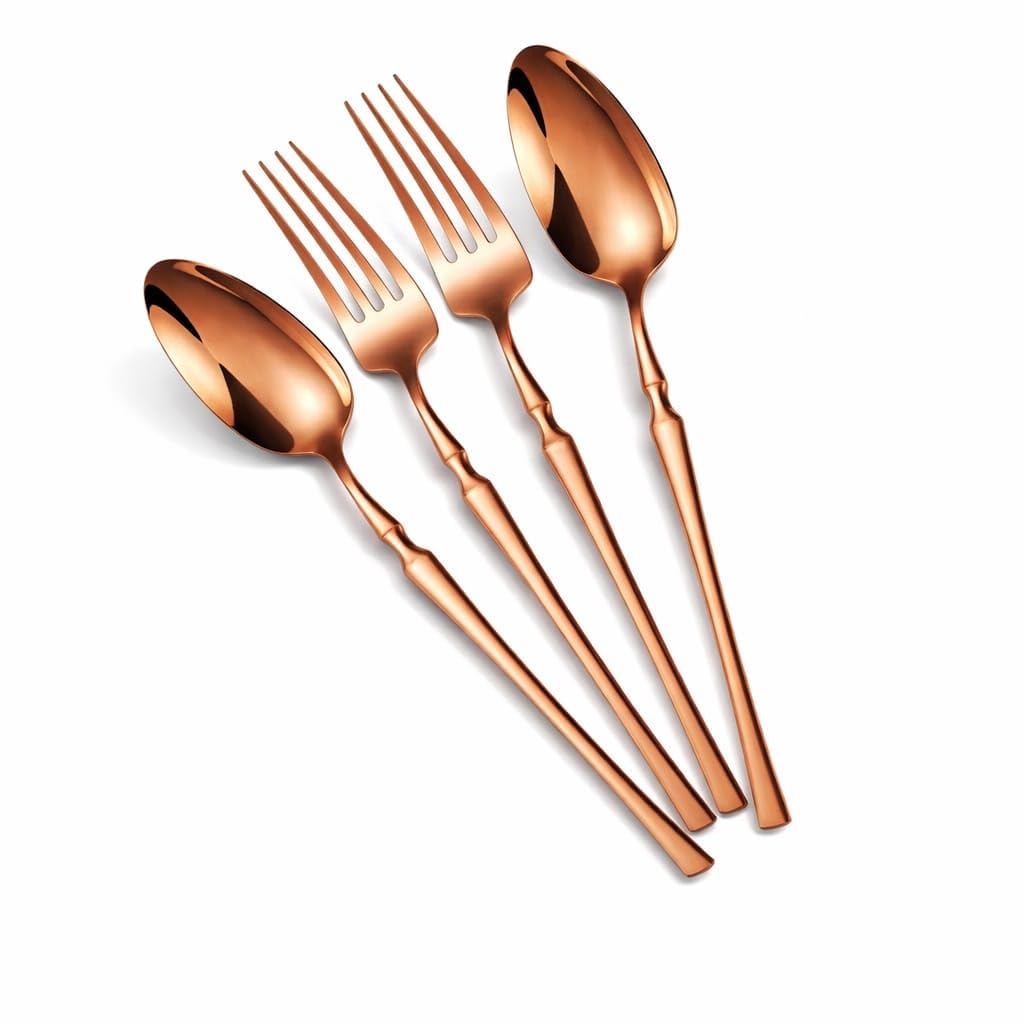 Matte Black Spoon & Fork Set - Stainless Steel Cutlery -29 Matte Black Spoon & Fork Set - Stainless Steel Cutlery -29
