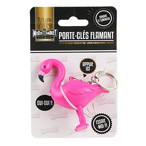MISTER GADGET Schlüsselanhänger Flamingo mit Licht und Ton MG3121, Rosa