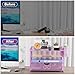 Marbrasse 4-Trays Desk File Organizer with 2 Pen Holder, Desktop Hanging File Holder with Drawer, Paper Letter Tray Organizer (Purple)