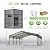 Metal Carport Garage 20×20ft Heavy Duty with Steel Roof & Enhanced Base, Large Heavy Duty Canopy Car Port, Outdoor Snowy Windy Capacity Carports for Car, Truck, Boat, Tractors, Party