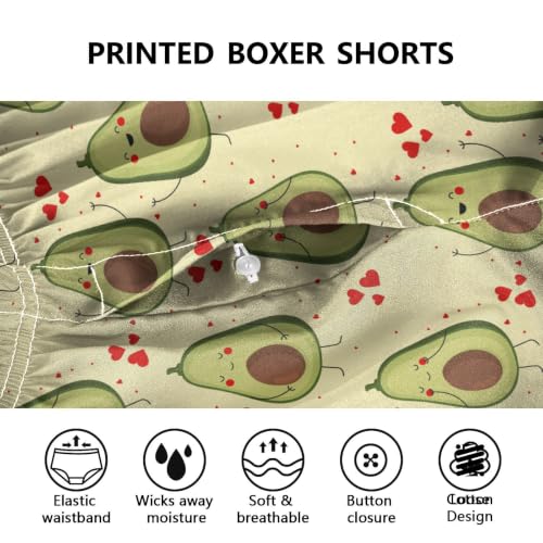 Image of Men's Boxer Shorts Cotton Loose Underwear with Button Fly
