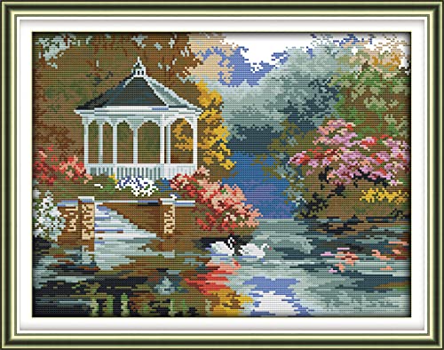 Point de Croix Kit de démarrage cadeau fait main broderie paysage 11CT
