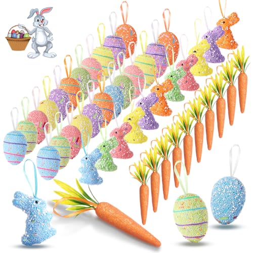 Tasdurian Easter Eggs, Bunnies, Carrots Ornaments