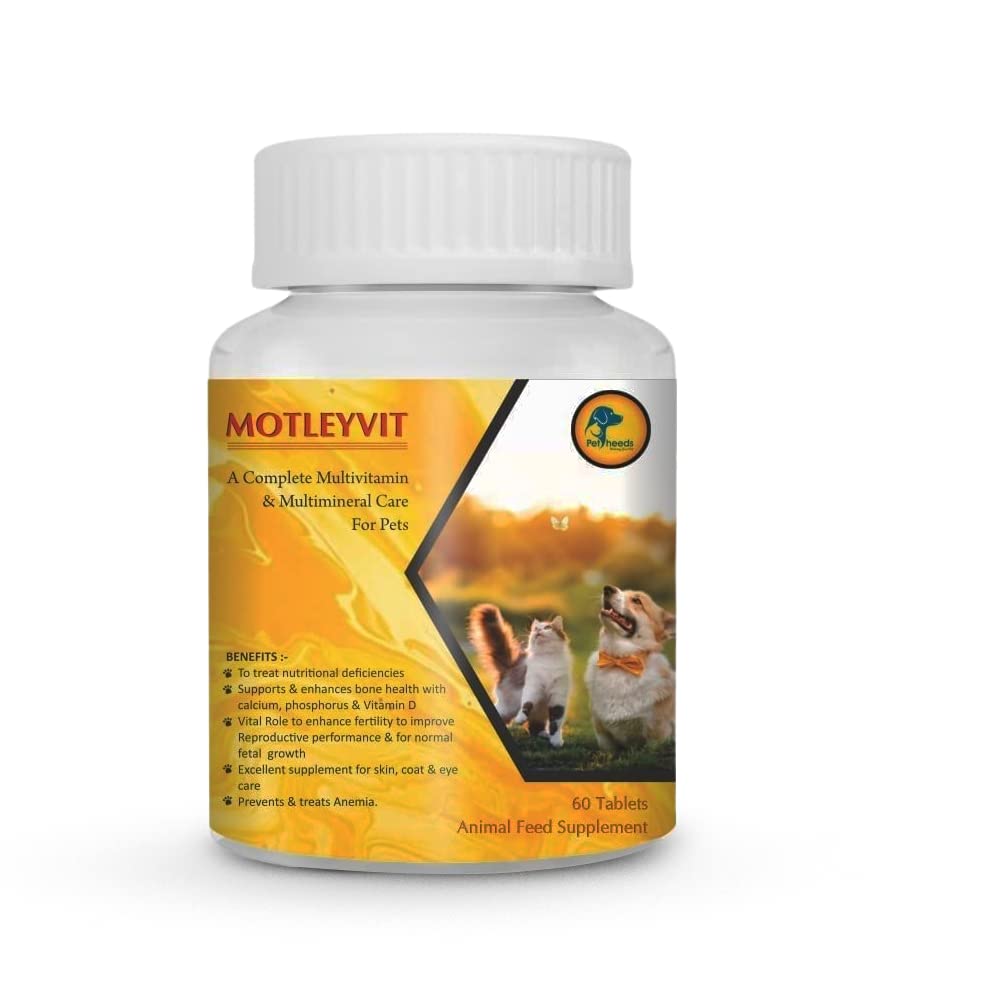 PETHEEDS Multivitamins and Minerals Tablet for Dogs/Cats/Pets | Dog Supplement | for All Age Group | 60 Chewable Tablets (Pack of 1) (B0CW6DLHTT) Amazon Price History, Amazon Price Tracker