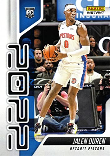 2022-23 Panini Instant Year One Basketball #YO-13 Jalen Duren Rookie Card Pistons - Only 767 made!
