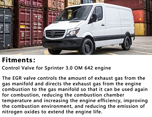 Aumzong 6421422380 Egr Valve With Gasket Compatible With 2010-2017 Mercedes-Benz Freghtliner Sprinter Van 3.0L,Replace# A6421401460 #TOP2