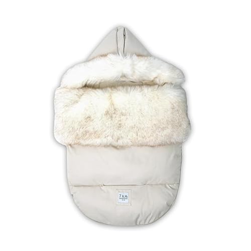 7AM Enfant - Saco universal para cochecito  Bolsa impermeable de invierno para asientos de automóvil, microforro polar suave y forro de felpa para