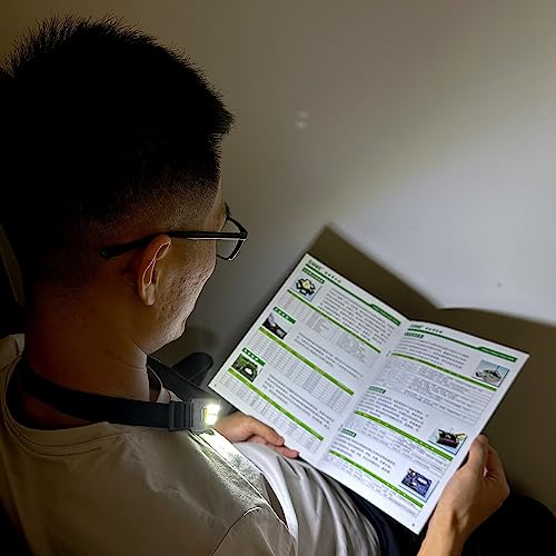 Image of Book Light for Reading in Bed Neck Lights Hands Free Rechargeable Reading Light /lamp /Flashlight (Book Reading Light) Gifts for Reader,Kids,Teen Eye Protection