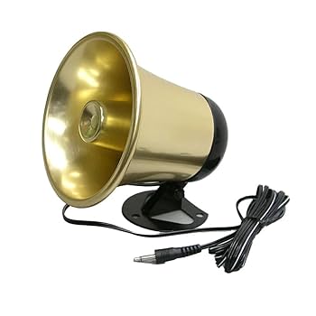 トランペットスピーカー Amazon.co.jp: トランペット型スピーカー FB-05 金色仕様 10W