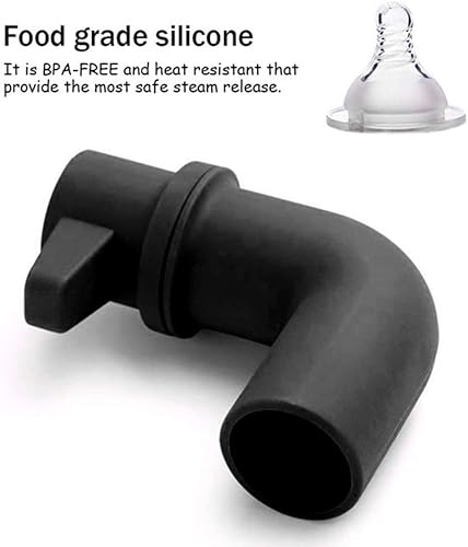 Miniatura 3 de HEEPDD Desviador de vapor para olla, Foodi, Mealthy, olla a presión de potencia XL mejorada, seguridad y saneamiento, (negro)