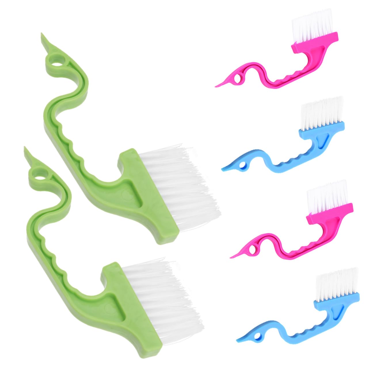 MAGICLULU 30 Pièces Brosse de Nettoyage de vitres Nettoyage pour la Maison Gommage pour Le Nettoyage Brosse pour Le Nettoyage Outil de Nettoyage de rainure Brosse à récurer Abdos
