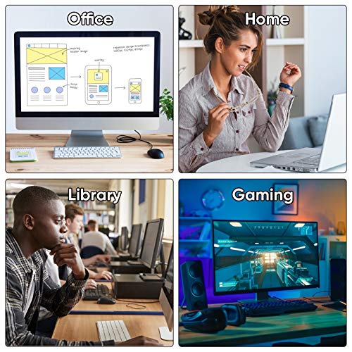 Jedia Keyboard Wrist Rest, Black Memory Foam Mouse Wrist Rest, Ergonomic Keyboard Wrist Rest Support Pad Easy Typing And Pain Relief For Home, Office, Laptop, Desktop Computer, 2 Packs Medium + Small #TOP6