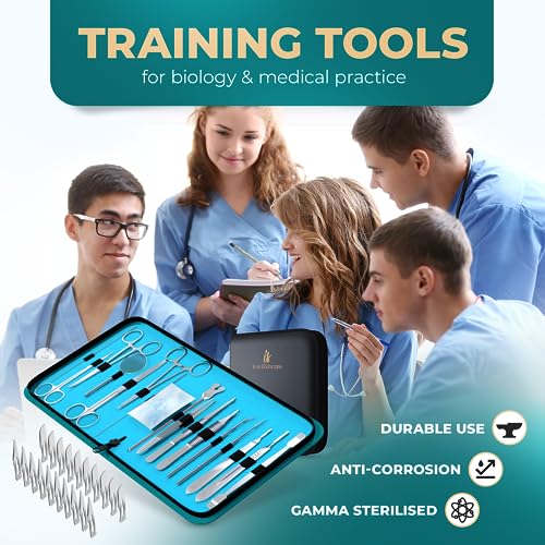 Instaskincare 43217-676 Advanced Dissection Kit Biology Lab Anatomy Dissecting Set With Stainless Steel Scalpel Knife Handle Blades thumb #7