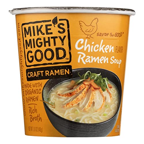 ★Mike's Mighty Good Chicken Ramen Soup, microwavable cup