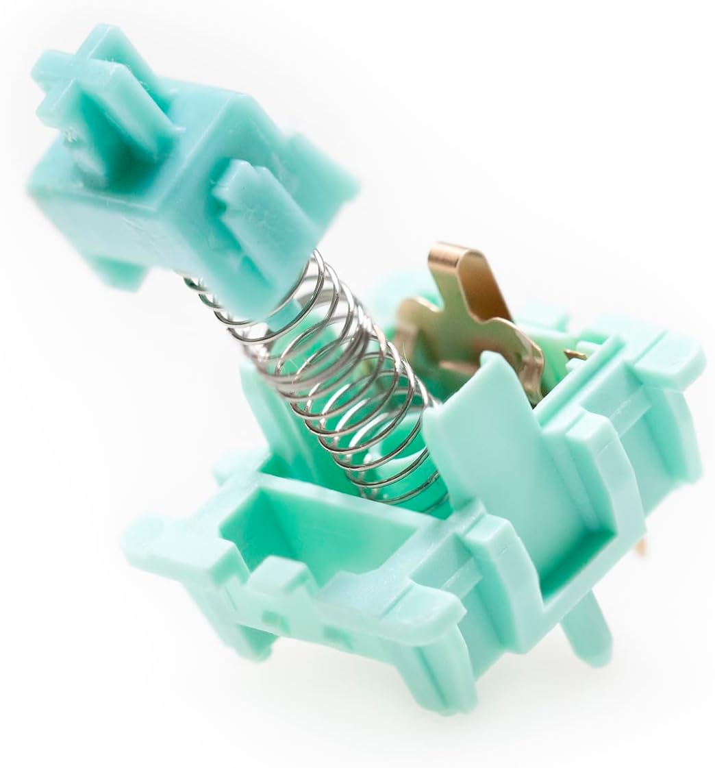 KPREPUBLIC Zuoce Turquoise Switch Linear RGB SMD 5pin 28g 30g for Mechanical Keyboard PA UPE HiFi Factory Pre Lubed (Zuoce Turquoise Switch x70)