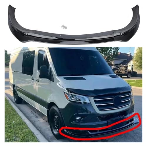 Diffuseur pare-chocs avant Benz Sprinter W907 finition premium noir - 2