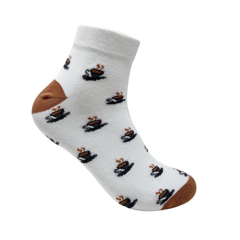 Image of Mint & Oak Men Ankle Socks, Printed Funky Socks, Cotton Unisex Ankle Length Sock, Odour Free Socks - Pack of 1
