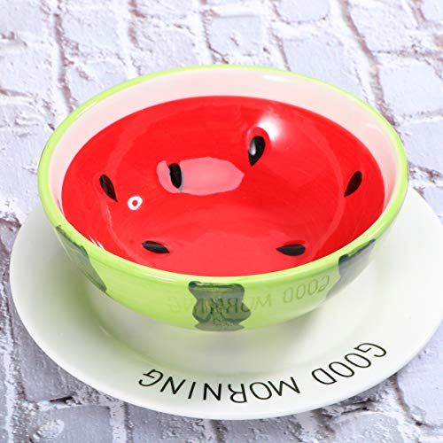 Tigela de cerâmica Cabilock de 12,7 cm, tigela de salada, tigela de limão para cereais, frutas, sobr