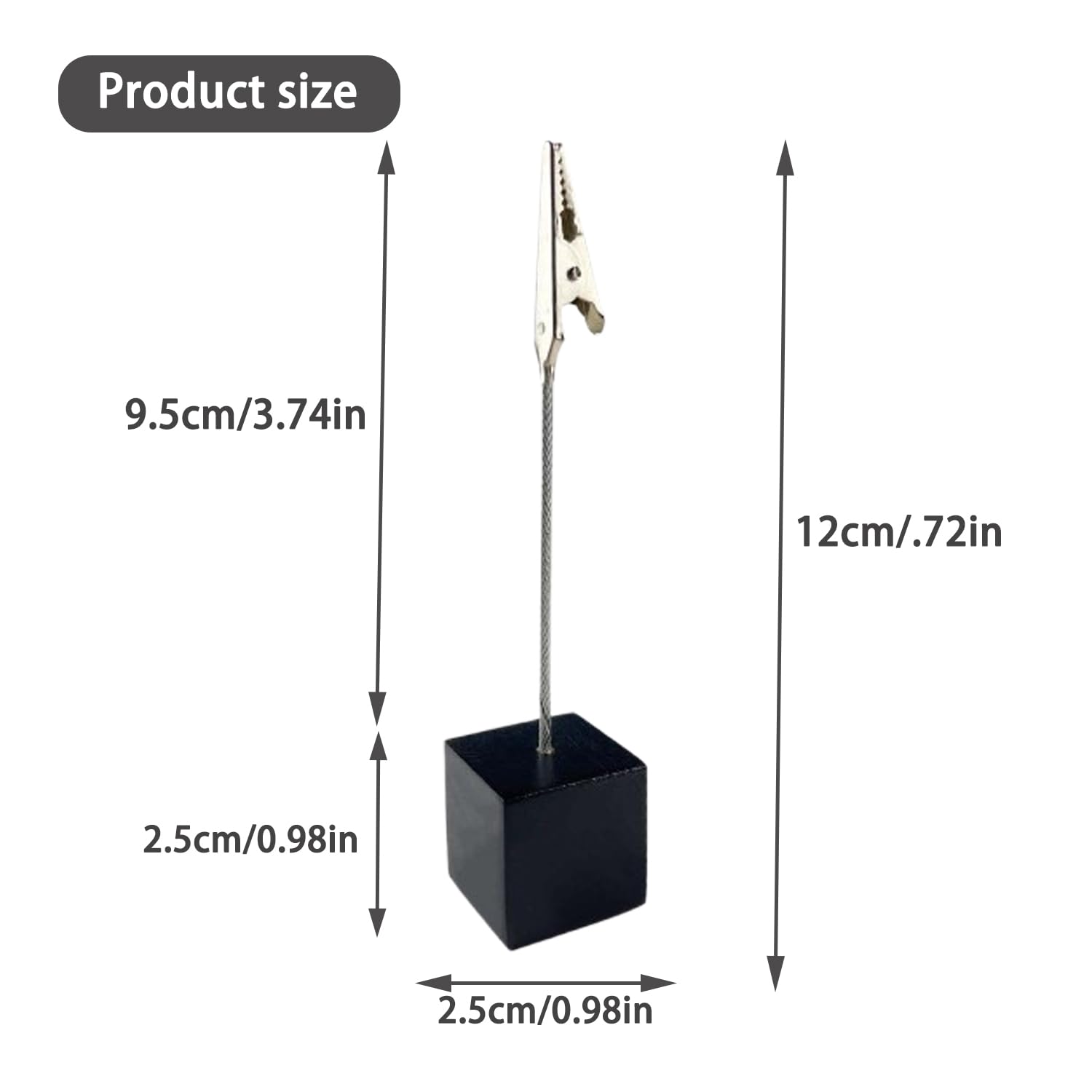 Porta Segnaposto E Foto Con Clip | 22 Pezzi In Legno E Metallo | Per Ufficio, Matrimoni E Decorazioni Casa - Foto 13