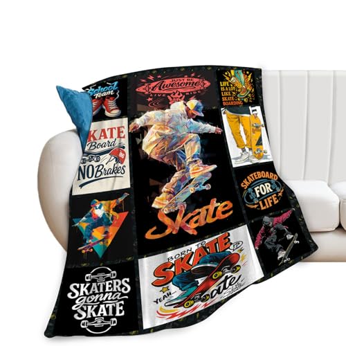 Taimeng Skateboard Throw Blanket 50