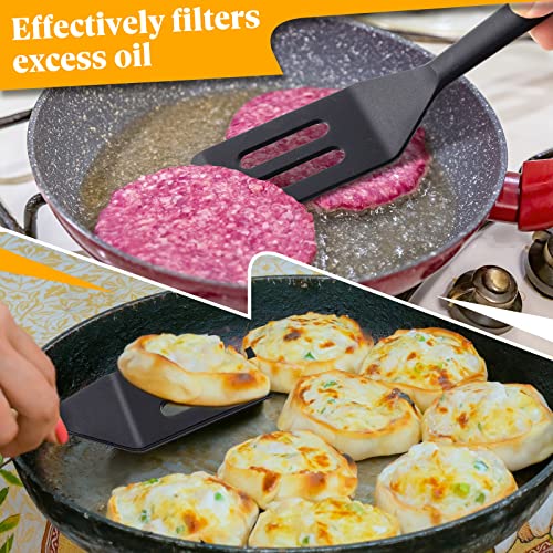 3 Pieces Small Spatula Mini Brownie Serving Spatula Narrow Thin Mini Silicone Crepe Spatula Kitchen Cooking Nonstick Stainless Steel Slotted Turner Pan Flipper For Fish Pancake Cookie Egg #TOP5
