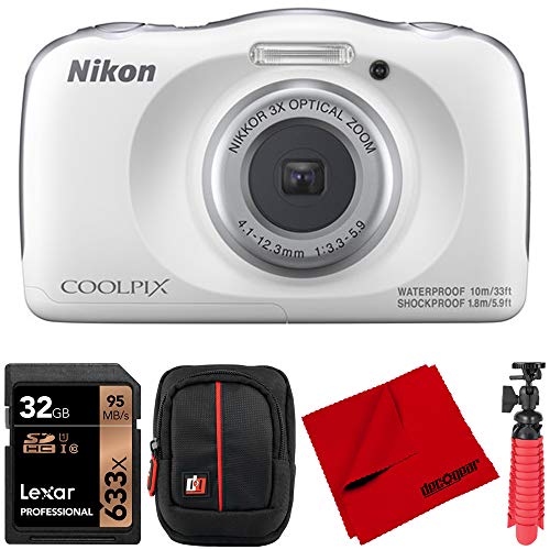 Nikon 26530 COOLPIX W150 13.2MP Waterproof Point and Shoot Digital Camera Bundle