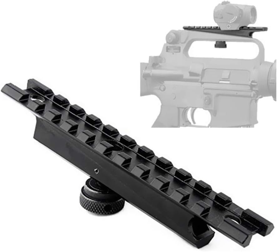 Tactical .223 M4 / M16 Carry Handle Adapter Rail Mount 11 Slots Optic Weaverer Picatinny Scope Base 20mm AR Flat Top