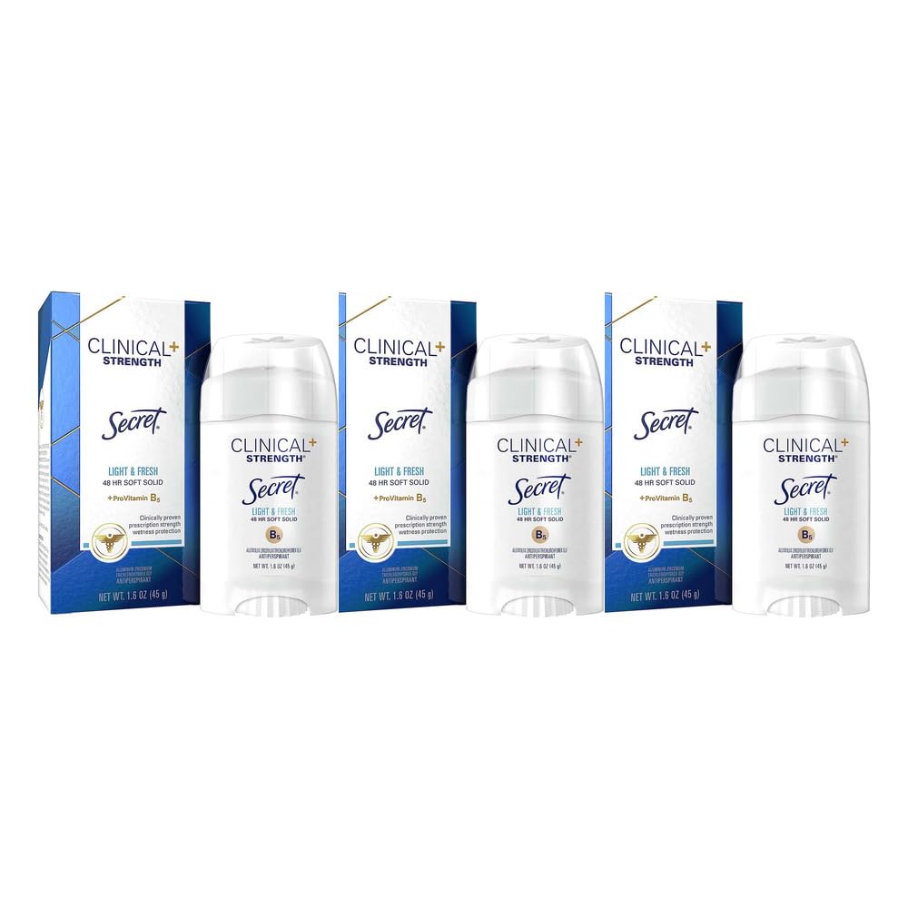 Sec Clinical Lht&Frsh Size 1.6z Secret Clinical Strength Light & Fresh Advanced Solid Antiperspirant Deodor-picture-18