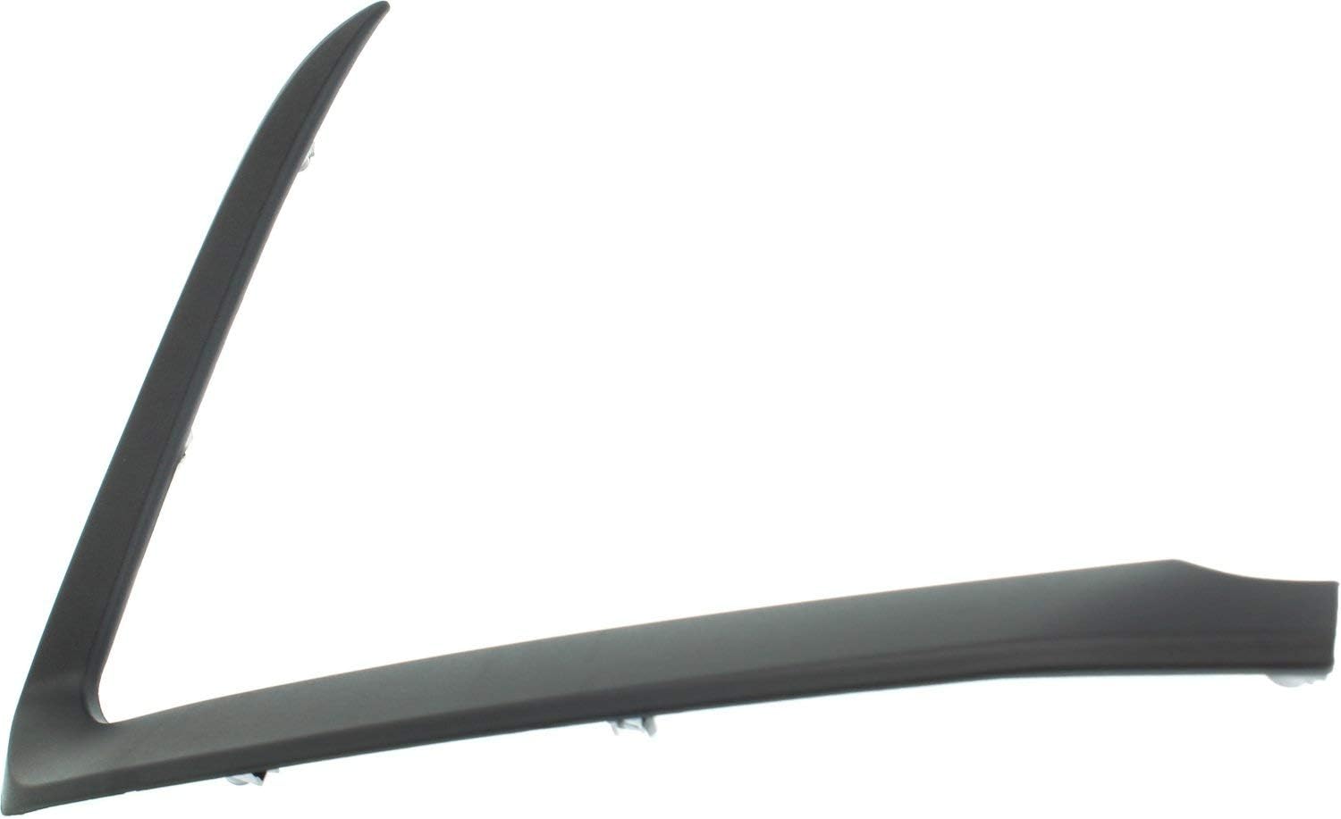 Evan Fischer Front, Driver and Passenger Side Bumper Trim Set of 2 Compatible with 2016-2022 Mazda CX-9 Textured - MA1047102, MA1046102