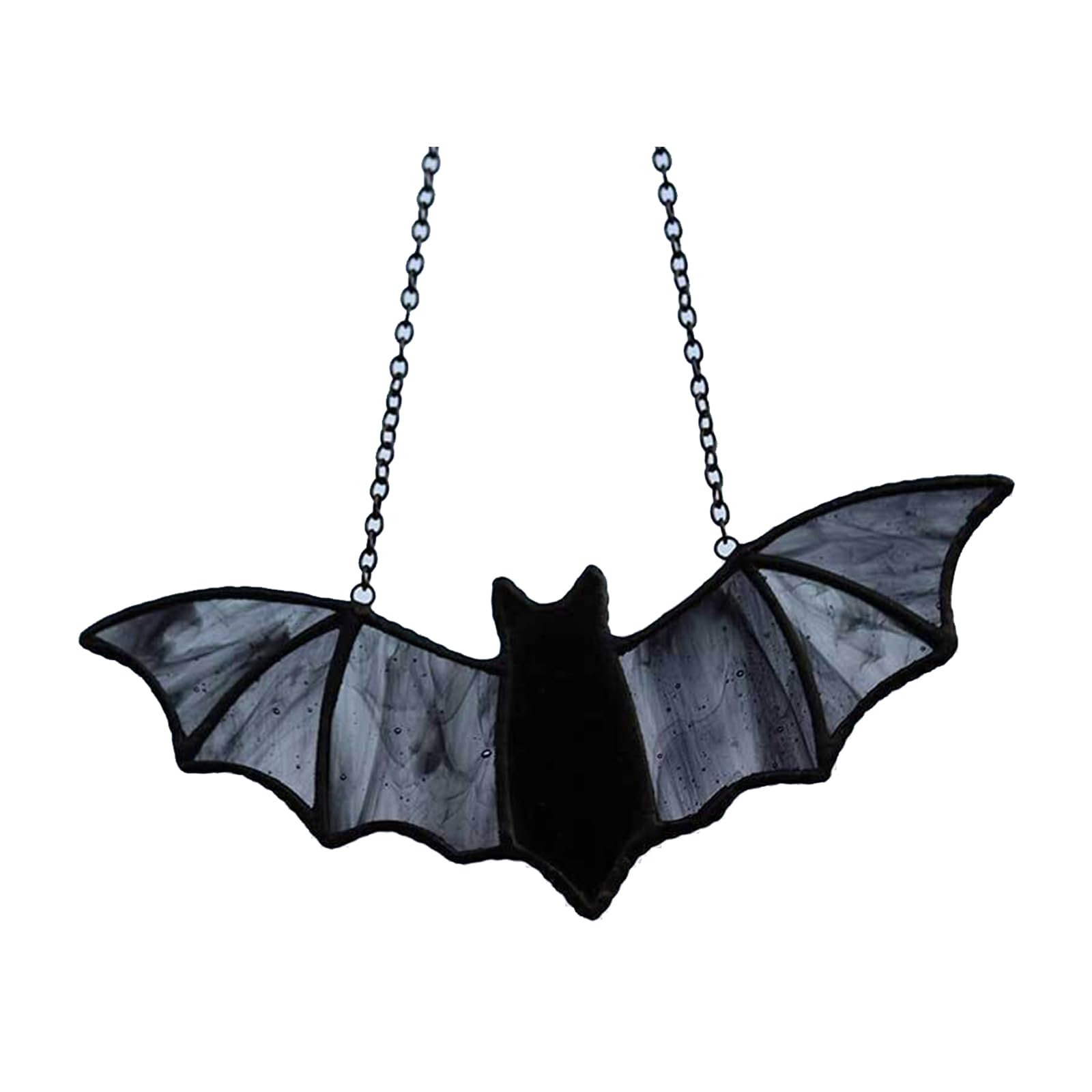 Halloween New Acrylic Colorful Bats Home Decoration Pendant Acrylic Window Hanging Bat Stained Glass Window Hangings Halloween Bat Hanging Wall Art Decoration