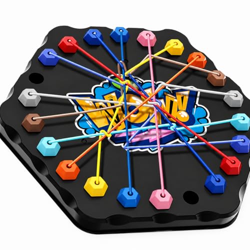 Image of Dorytoy Rope Challenge Board Game for Kids & Family, Stick Pulling Strategy, Interactive Party Puzzle Toy, Educational Skill-Building Boys and Girls