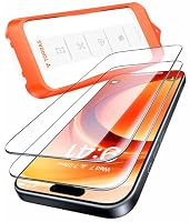 TORRAS Full Screen für iPhone 15 für Panzerglas TOP Bruchsicherheit Schutzglas iPhone 15 Schutzfolie 9H+ Folie [Auto-Installation] Anti-Fingerabdruck, Kompatibel mit Hülle 2 Stück – Ansicht 1