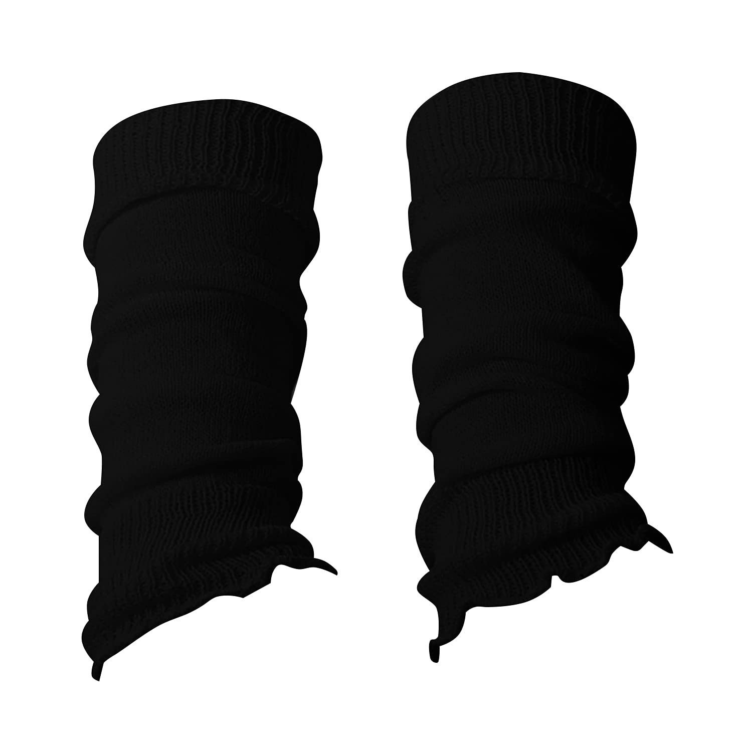 adam & eesaGirls Fancy Glittery Stripe Acrylic Leg Warmers Plain Fluorescent 80s Party Neon Ballet Dance Accessories