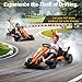 Licensed McLaren 36V Electric Go Kart for Kids, Drift Crazy Cart with Adjustable Seat, 400W Powerful Motor, LED Lights, Max Load 130 lbs, Racing Ride-On Toy for Ages 6+ (Orange 36V)