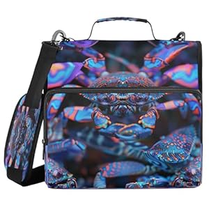 Miaozhen Hellblauer 3,8 cm Krabben-Ordner E01W25024