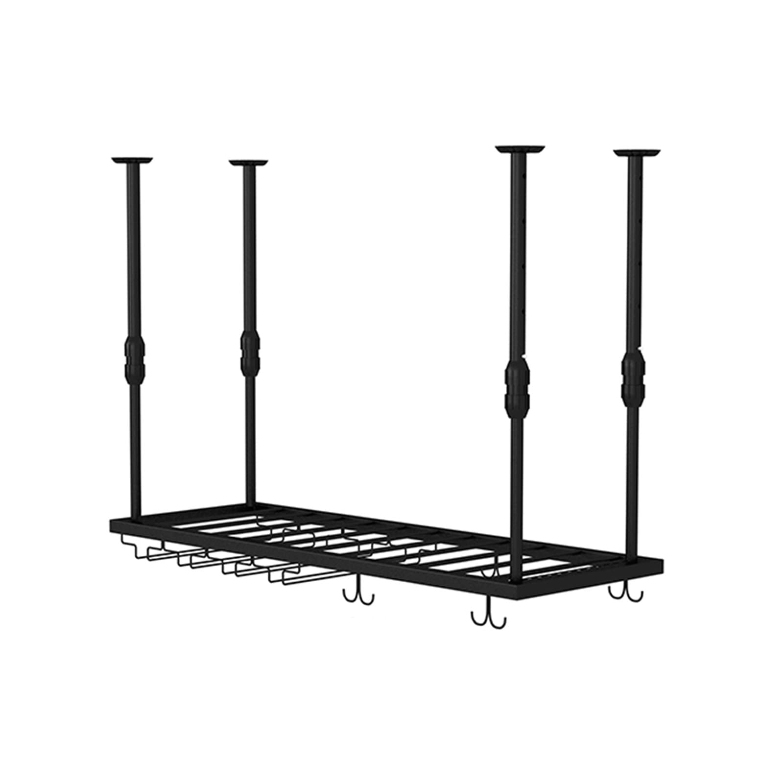Casier à vin de plafond avec support en verre de 80x30 cm pour cuisine