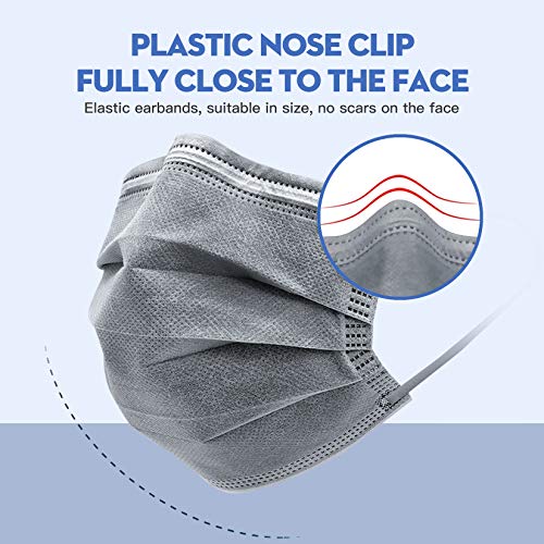 Msaaex Disposable Face Mask For Breath Health, Dustproof Mouth Cover, 4 Ply Safety Mask (50) #TOP3