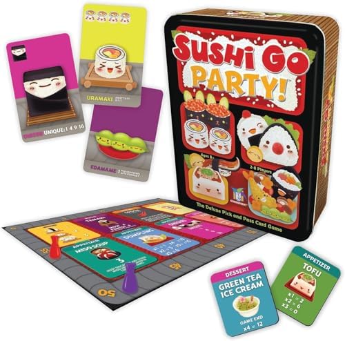 Gamewright Sushi Go Party! Card Game for Adult Pack of 1